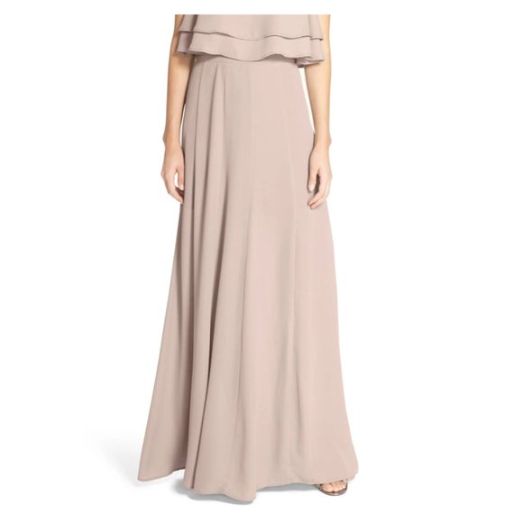 Show Me Your MuMu Dresses & Skirts - Show Me Your Mumu Princess Ariel A-Line Maxi Skirt Show Me the Ring Crisp Beige